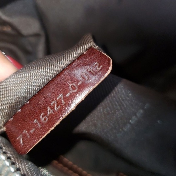 Fendi Zucca Small Boston Satchel Handbag Tobacco Brown Jacquard Purse Vtg - Picture 12 of 16